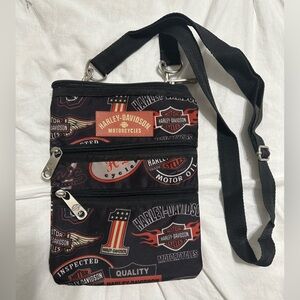 HARLEY-DAVIDSON WOMEN'S X-BODY CROSSBODY SLING PURSE, VINTAGE PRINT